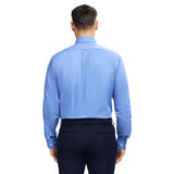 PINPOINT OXFORD BUTTON DOWN DRESS SHIRT - BLUE JASPER