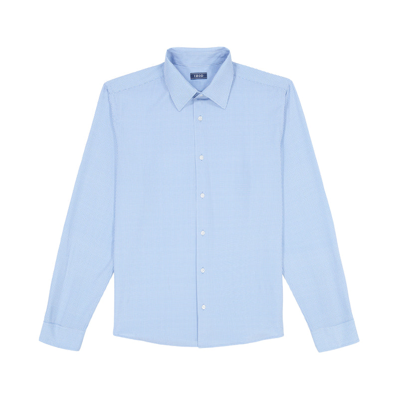 TRAVELER BUTTON DOWN DRESS SHIRT - TH JAB BLUE