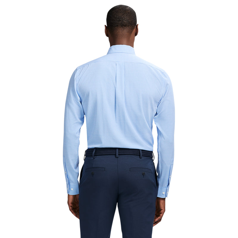 TRAVELER BUTTON DOWN DRESS SHIRT - TH JAB BLUE