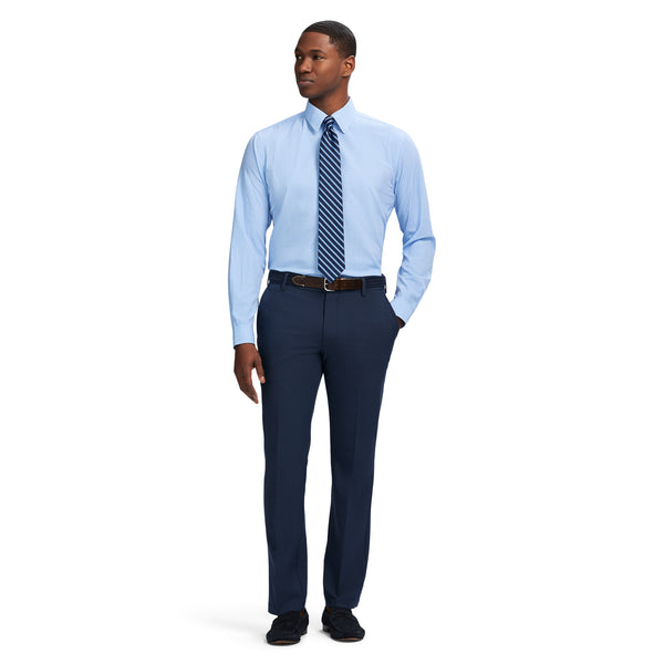 TRAVELER BUTTON DOWN DRESS SHIRT - TH JAB BLUE