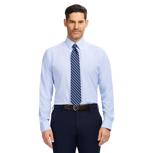 TRAVELER BUTTON DOWN DRESS SHIRT - TH LIGHT BLUE