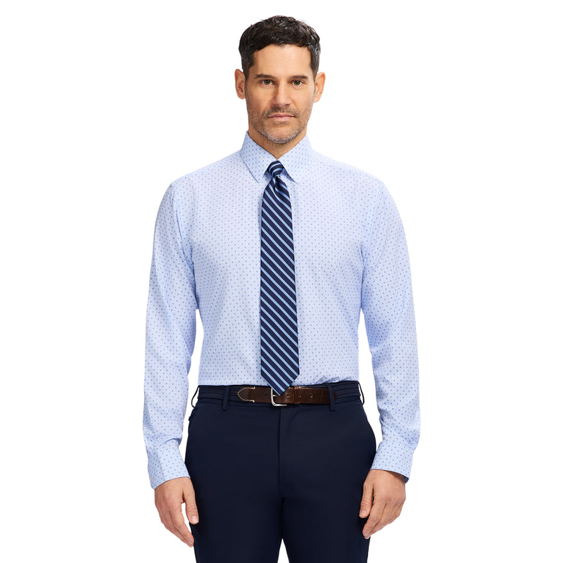 TRAVELER BUTTON DOWN DRESS SHIRT - TH LIGHT BLUE