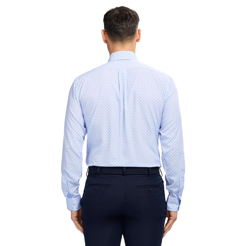 light blue men's dress shirt Traveler L/s Dress Shirt - Izod Sportswear