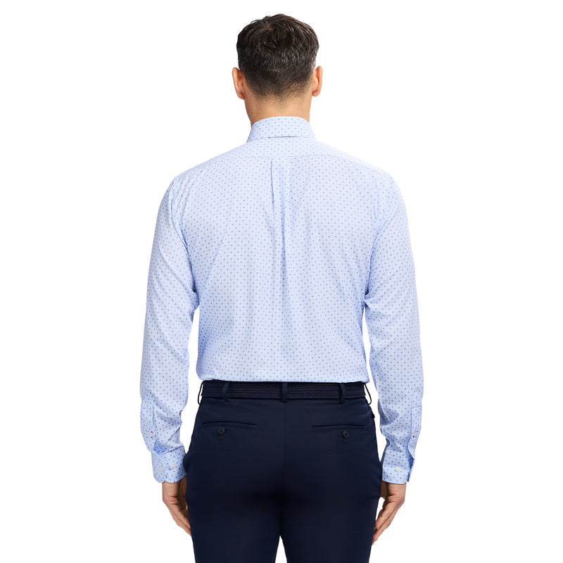 TRAVELER BUTTON DOWN DRESS SHIRT - TH LIGHT BLUE