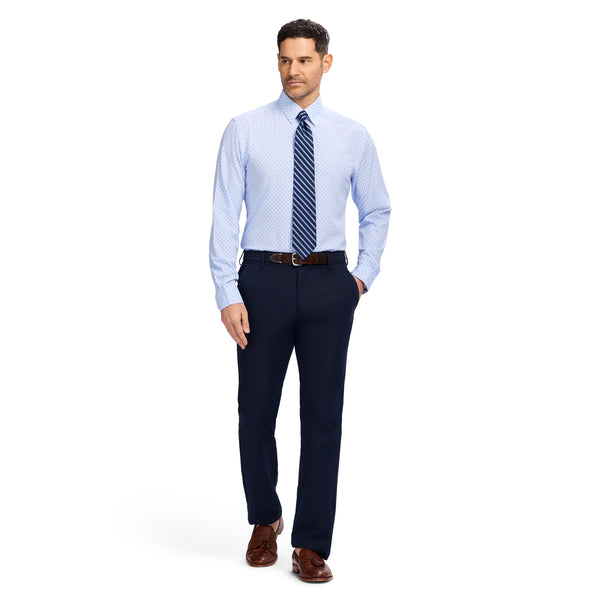 TRAVELER BUTTON DOWN DRESS SHIRT - TH LIGHT BLUE