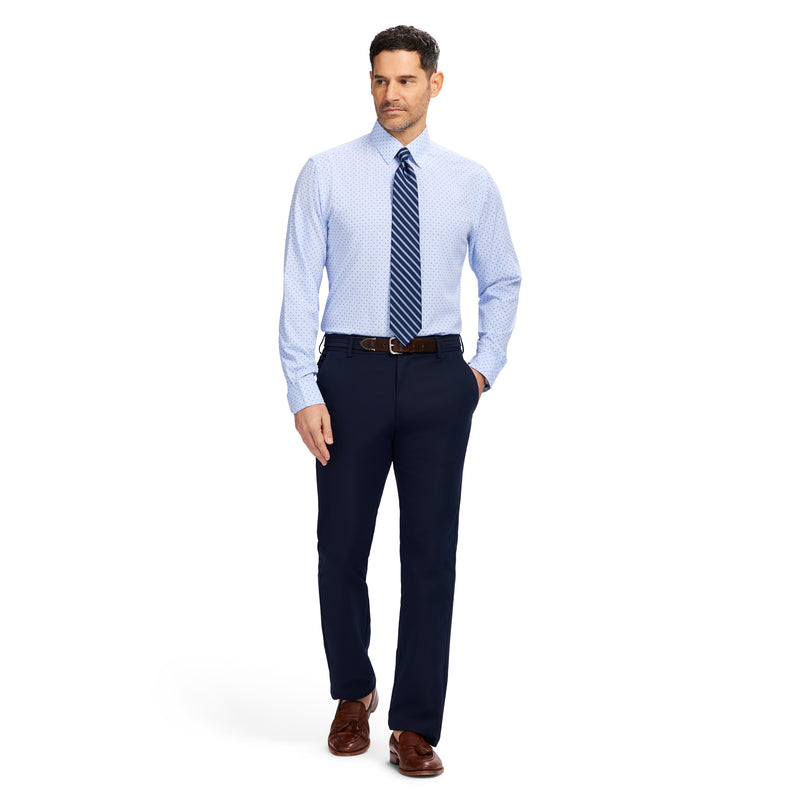 TRAVELER BUTTON DOWN DRESS SHIRT - TH LIGHT BLUE