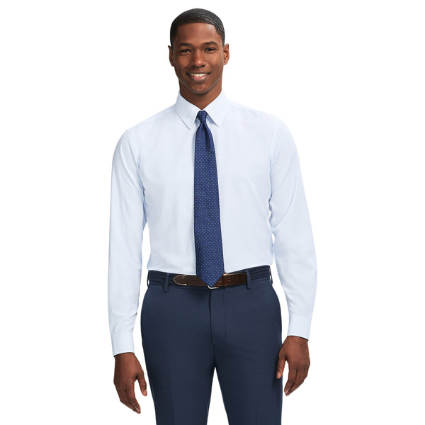 TRAVELER BUTTON DOWN DRESS SHIRT - TH LIGHT BLUE