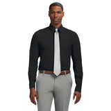 TRAVELER BUTTON DOWN DRESS SHIRT - BLACK