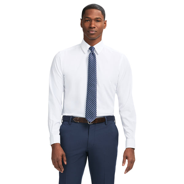 TRAVELER BUTTON DOWN DRESS SHIRT - BRIGHT WHITE