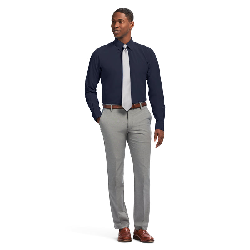 TRAVELER BUTTON DOWN DRESS SHIRT - NAVY BLAZER
