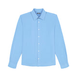 TRAVELER BUTTON DOWN DRESS SHIRT - CORNFLOWER BLUE