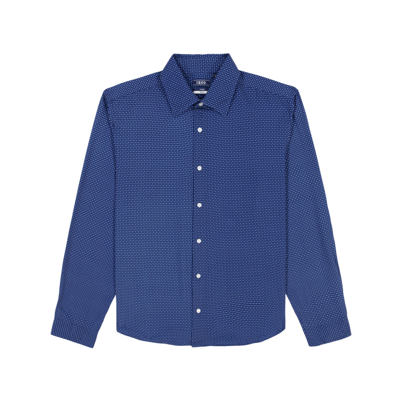 TRAVELER BUTTON DOWN DRESS SHIRT - TH DARK NAVY