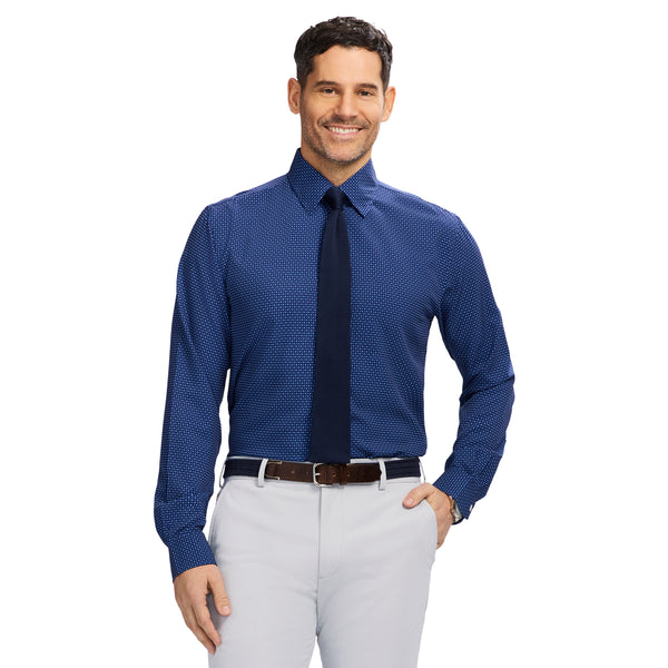 TRAVELER BUTTON DOWN DRESS SHIRT - TH DARK NAVY