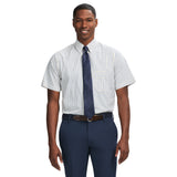 ALL OVER STRETCH SHORT SLEEVE BUTTON DOWN DRESS SHIRT - LEMON DROP