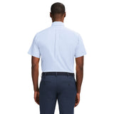ALL OVER STRETCH SHORT SLEEVE BUTTON DOWN DRESS SHIRT - GRAPE MIST