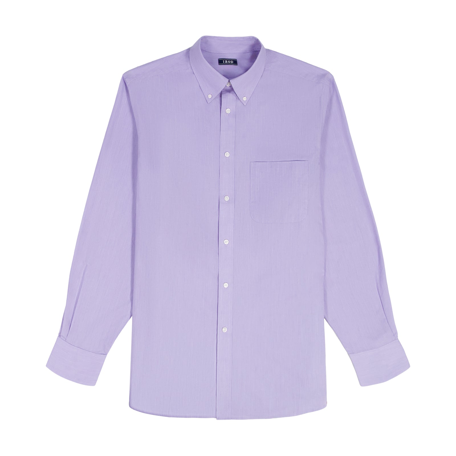 BIG & TALL ALL-OVER STRETCH L/S STRIPED BUTTON-DOWN DRESS SHIRT