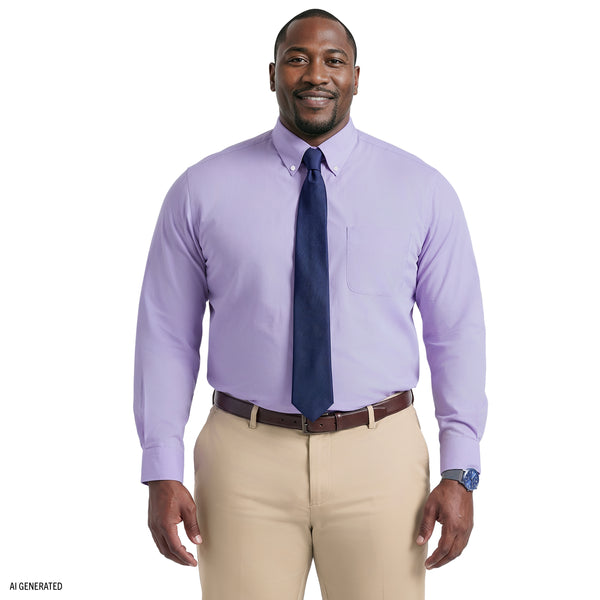 purple long sleeve dress shirt IZOD Men's Big Stretch Regular Fit Shirt, Purple, 17.5 35/36 Rental Duration:30 days Long Sleeve Denim Button This dress shirt for collection:redwhiteandforyou