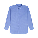 ALL-OVER STRETCH L/S PLAID BUTTON-DOWN DRESS SHIRT - BLUE BELL