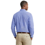 ALL-OVER STRETCH L/S PLAID BUTTON-DOWN DRESS SHIRT - ULTRAMARINE