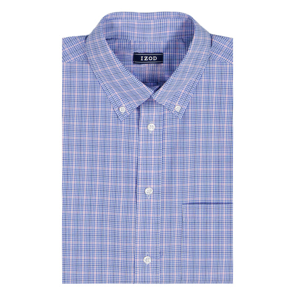 izod button down dress shirts BIG & TALL All-over Stretch L/S Plaid Button-down Dress Shirt - Izod Sportswear