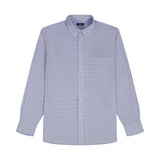 ALL-OVER STRETCH L/S PLAID BUTTON-DOWN DRESS SHIRT - DAHLIA PURPLE