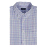 ALL-OVER STRETCH L/S PLAID BUTTON-DOWN DRESS SHIRT - DAHLIA PURPLE