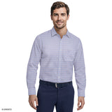 ALL-OVER STRETCH L/S PLAID BUTTON-DOWN DRESS SHIRT - DAHLIA PURPLE