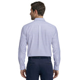 ALL-OVER STRETCH L/S PLAID BUTTON-DOWN DRESS SHIRT - DAHLIA PURPLE