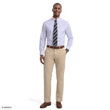 ALL-OVER STRETCH L/S PLAID BUTTON-DOWN DRESS SHIRT - CONE FLOWER