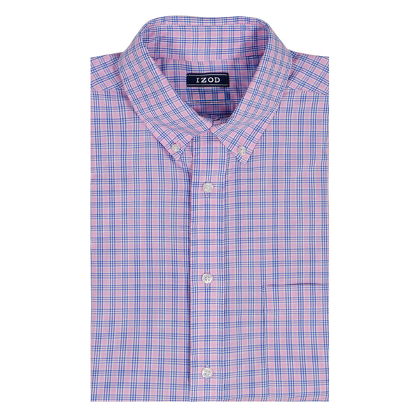 slim fit dress slacks Canyon Beach Pebble Cay Plaid Stretch Flannel Shirt L / Dockside Blue main image 0