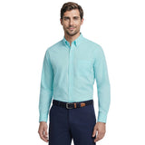 ALL-OVER STRETCH L/S BUTTON-DOWN DRESS SHIRT - LIMPET SHELL