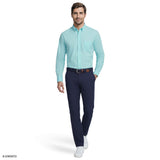 ALL-OVER STRETCH L/S BUTTON-DOWN DRESS SHIRT - LIMPET SHELL