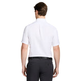 ALL-OVER STRETCH S/S BUTTON-DOWN DRESS SHIRT - BRIGHT WHITE