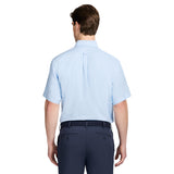 ALL-OVER STRETCH S/S BUTTON-DOWN DRESS SHIRT - ALL ABOARD