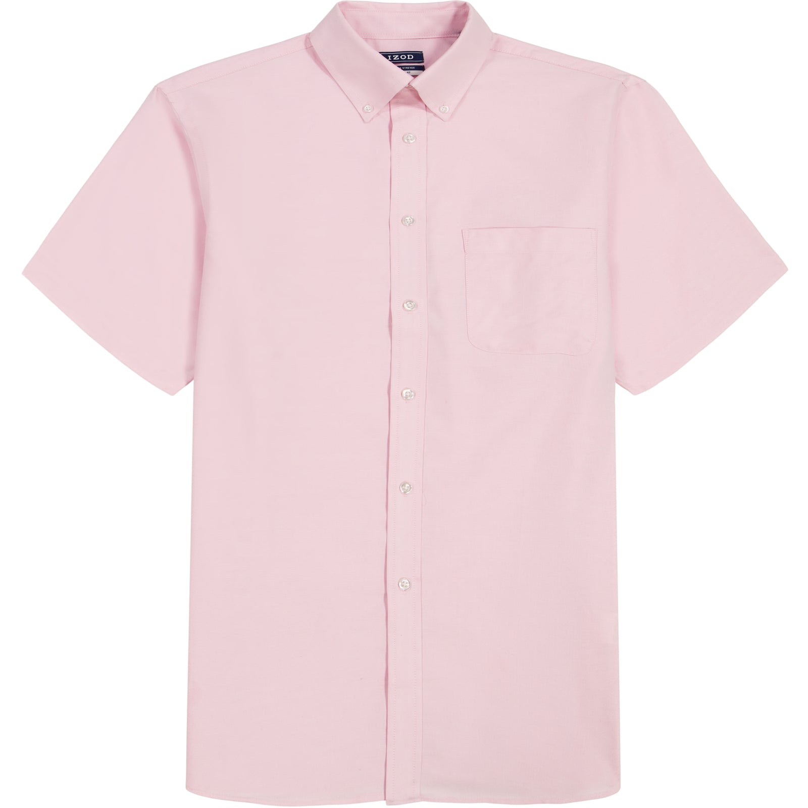 mens pink button down dress shirt Wrinkle-Free Douro Shirt Pink & White Stripe With Contrast Cuff
