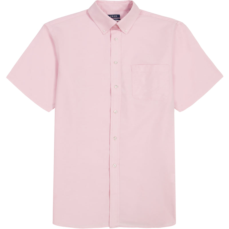 All-Over Stretch S/S Button-Down Dress Shirt - Izod Sportswear