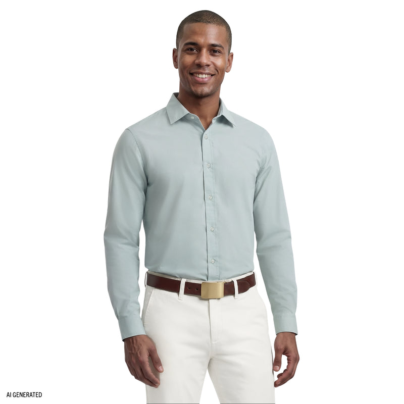 mens izod dress shirts IZOD Men's Slim Fit Stretch Cool FX Cooling Collar Dress Shirt