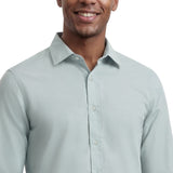 ROYAL TEXTURE L/S BUTTON-DOWN DRESS SHIRT - HARBOR GRAY