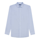 ROYAL TEXTURE L/S BUTTON-DOWN DRESS SHIRT - CHAMBRAY BLUE