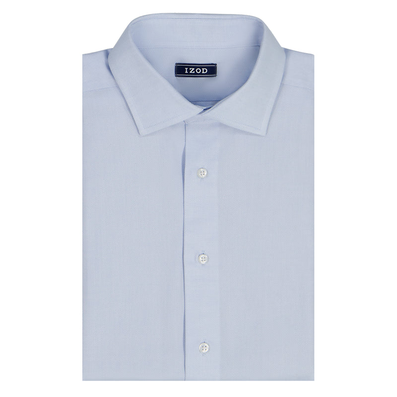 Royal Texture L/S Button-down Dress Shirt - Izod Sportswear - CHAMBRAY BLUE