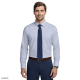 ROYAL TEXTURE L/S BUTTON-DOWN DRESS SHIRT - CHAMBRAY BLUE