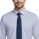 ROYAL TEXTURE L/S BUTTON-DOWN DRESS SHIRT - CHAMBRAY BLUE