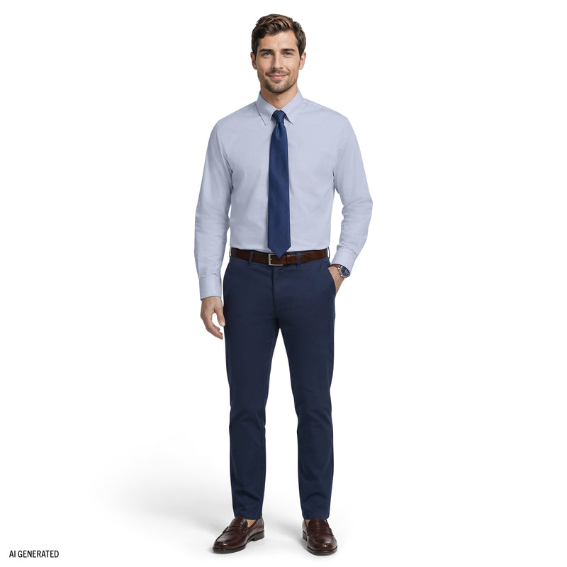 Royal Texture L/S Button-Down Dress Shirt - Izod Sportswear