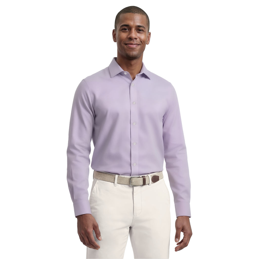 Royal Texture L/S Button-down Dress Shirt - Izod Sportswear - PASTEL LILAC Royal Texture L/S Button-down Dress Shirt - Izod Sportswear - PASTEL LILAC