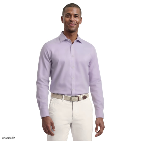 Royal Texture L/S Button-Down Dress Shirt - Izod Sportswear