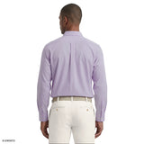 ROYAL TEXTURE L/S BUTTON-DOWN DRESS SHIRT - PASTEL LILAC