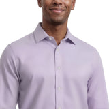 ROYAL TEXTURE L/S BUTTON-DOWN DRESS SHIRT - PASTEL LILAC
