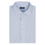 BIG & TALL ROYAL TEXTURE L/S BUTTON-DOWN DRESS SHIRT - CHAMBRAY BLUE