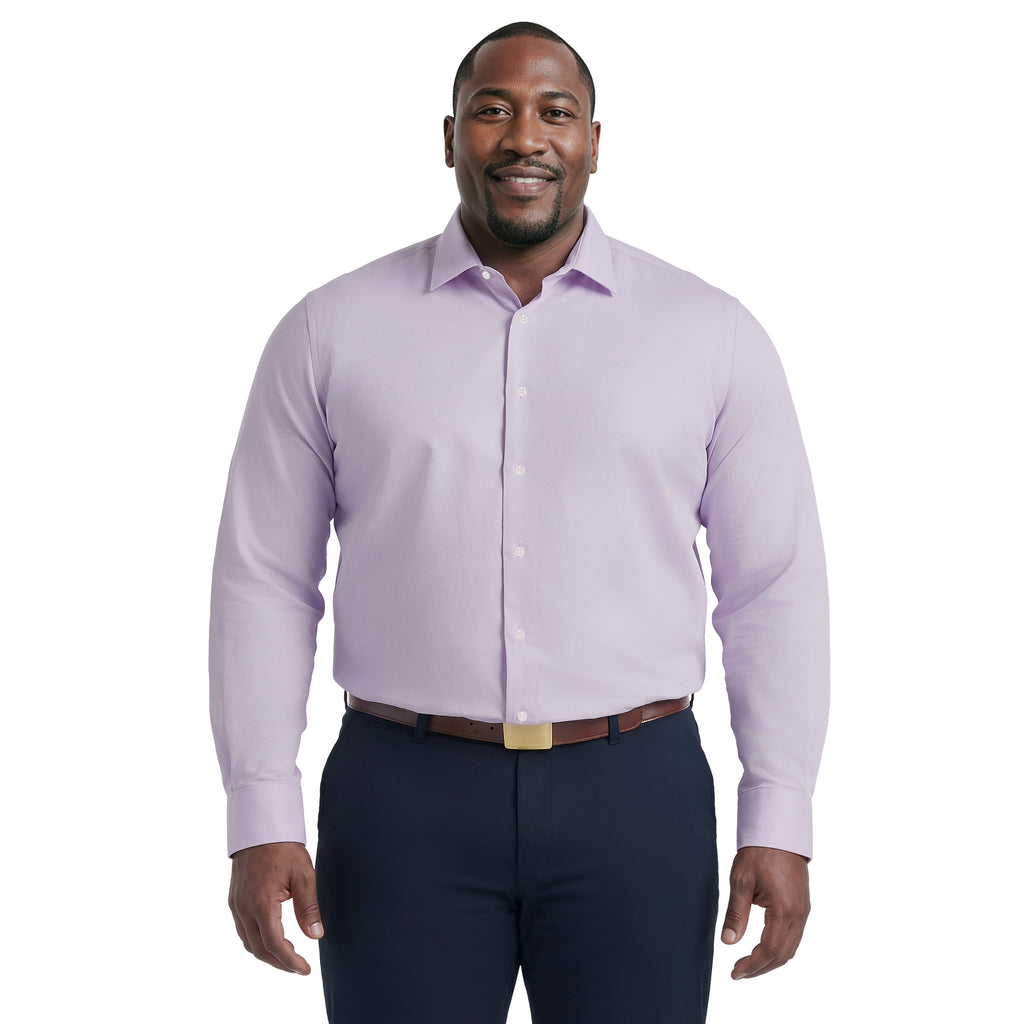 lilac color dress shirt BIG & TALL Royal Texture L/S Button-down Dress Shirt - Izod Sportswear