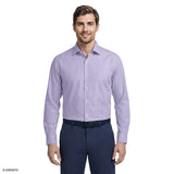 ROYAL TEXTURE L/S BUTTON-DOWN DRESS SHIRT - GRAPE MIST